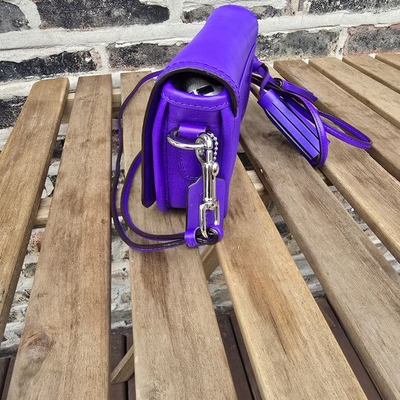 Coach Vibrant Purple Crossbody Bag - Picture 4 of 6